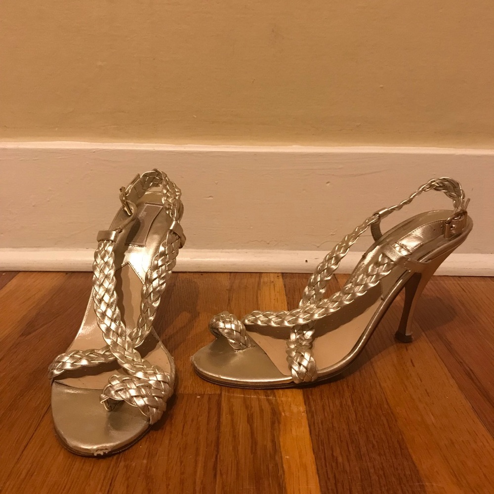 Michael Kors Gold Heels, size 9